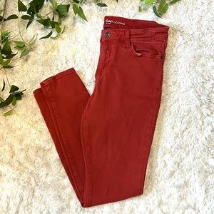 Gap Legging Jeans in a Rust or Dark Terracotta Color Size 4/27